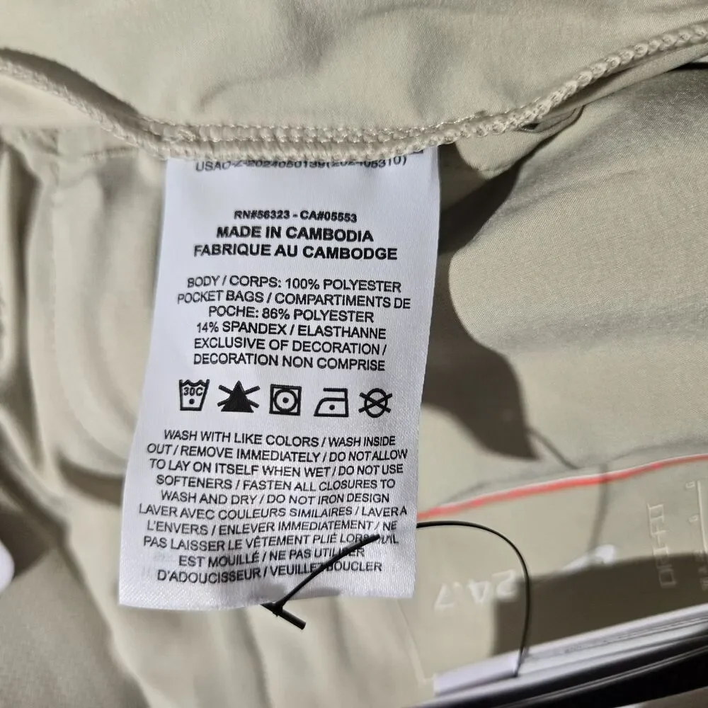 Nike 24.7 Perfect Stretch UV Loose Fit Pants Utility Khaki HV0377-253 Mens 36x32